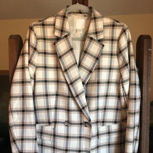 New H&M Plaid Blazer